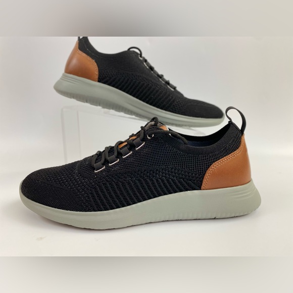 Johnston & Murphy AMHERST Knit U-Throat Shoe, Men's US Size 8M, Black (NWB) - Picture 2 of 11